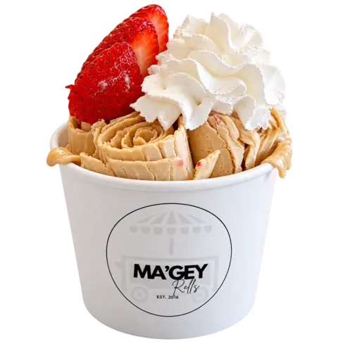 Magey Rolls rolled ice cream cup